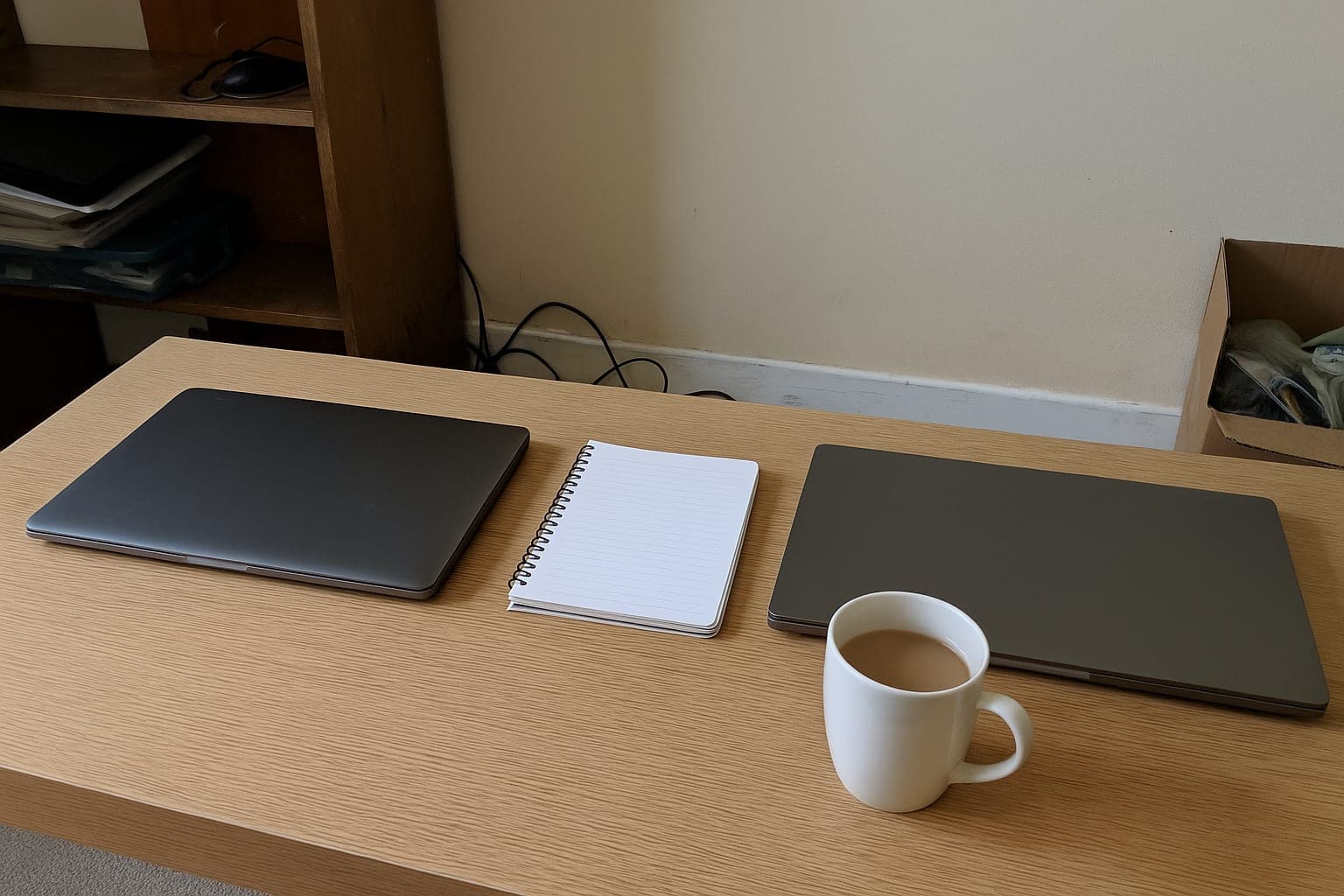 Two laptops side by side, weighing a travel affiliate program vs own booking site
